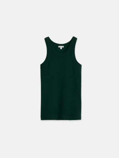 Alex Mill Everyday Rib Tank In Pine Needle