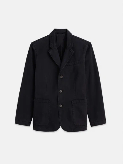 Alex Mill Mill Blazer In Vintage Wash Chino In Washed Black