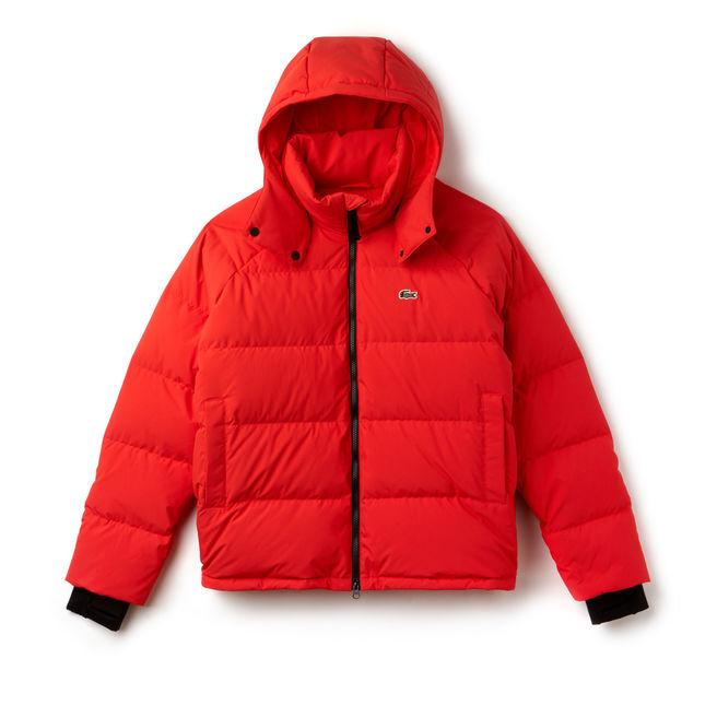 red lacoste jacket