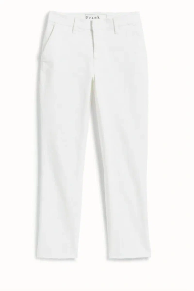 Frank & Eileen Women's Wicklow Denim Pant In White