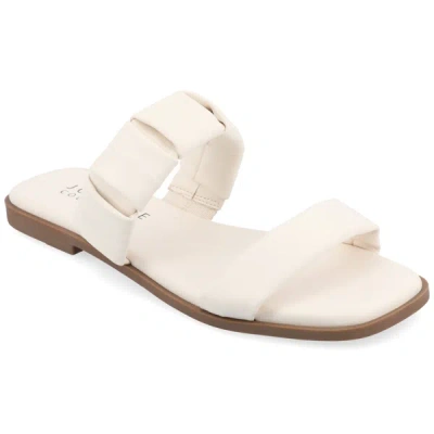 Journee Collection Collection Women's Tru Comfort Foam Pegie Sandals In White