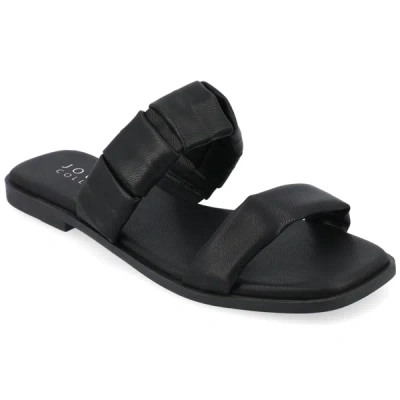 Journee Collection Collection Women's Tru Comfort Foam Pegie Sandals In Black