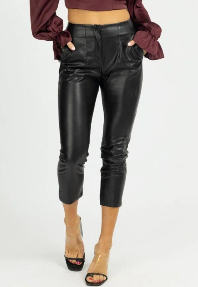 Fate By Lfd Pleated High Rise Pants In Black