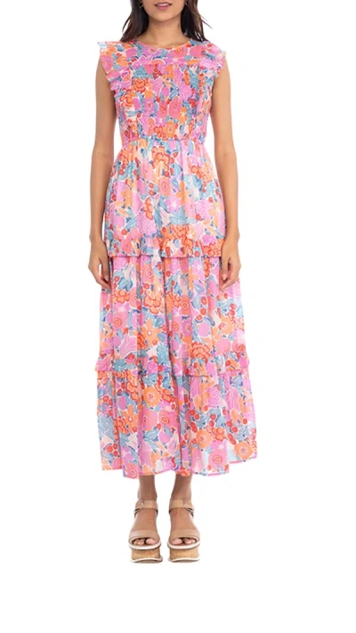 Banjanan Iris Dress In Dawn In Pink