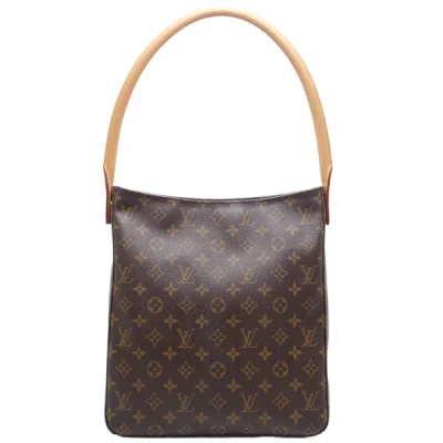 Pre-owned Louis Vuitton Looping Gm Canvas Tote Bag () In Brown