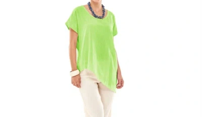 Oh My Gauze Daytona Top In Pear In Multi