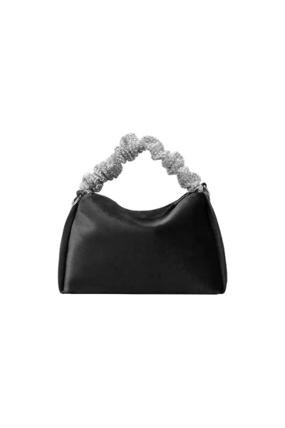 Melie Bianco The Estela Velvet Bag In Black