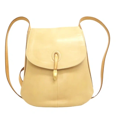 Pre-owned Louis Vuitton City Leather Backpack Bag () In Beige