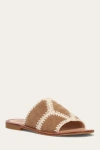 The Frye Company Frye Ava Crochet Slide Sandals In Almond
