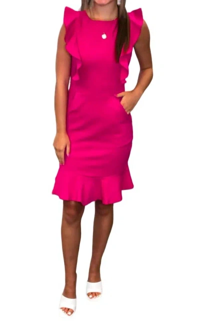 Cefian Take A Look Dress In Fuchsia In Pink