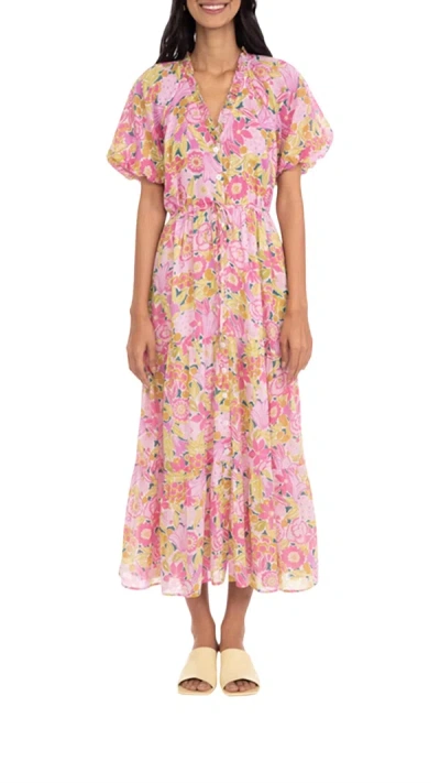 Banjanan Poppy Dress In Bloomsbury Crocus In Pink