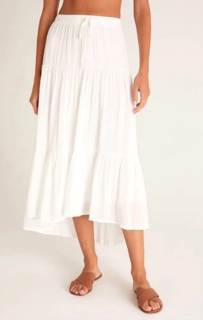 Z Supply Alba Maxi Skirt In White