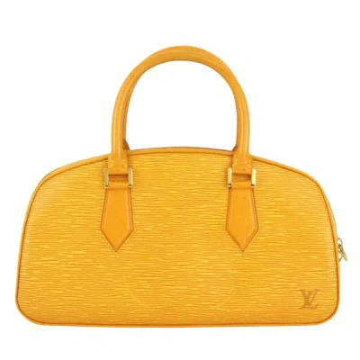 Pre-owned Louis Vuitton Jasmine Leather Handbag () In Yellow