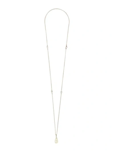 Dolce & Gabbana Drop Necklace In Silver