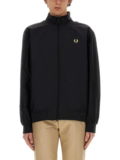 Fred Perry "brentham" Jacket In Black