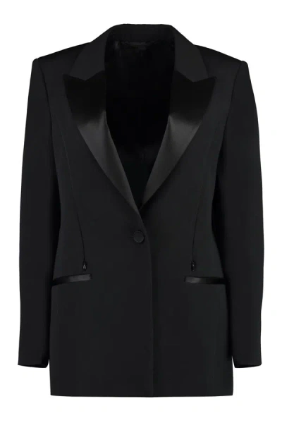 Givenchy Wool Single-breasted Blazer In Black