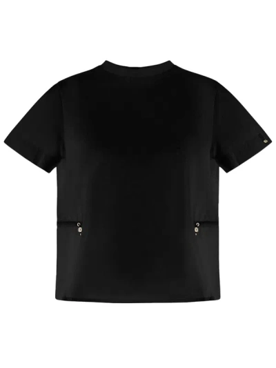 Herno T-shirt With Drawstring Clothing In Black