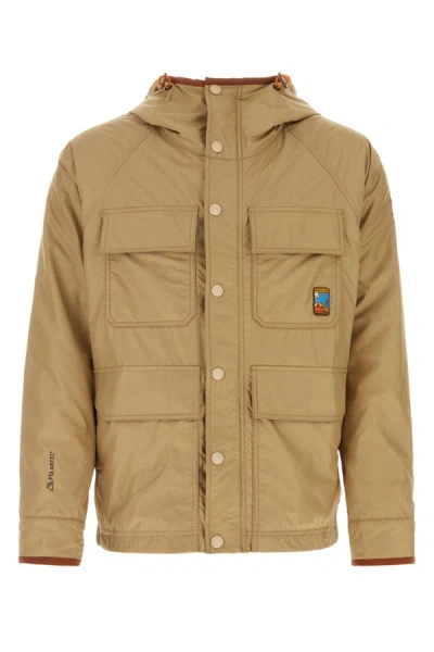 Moncler Jackets In Brown