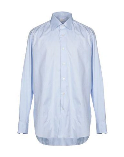 Truzzi Solid Color Shirt In Sky Blue