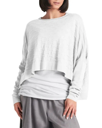 Planet Honeycomb Sweater In White