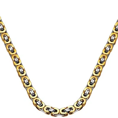 Stephen Oliver 18k Gold & Silver Two Tone Necklace