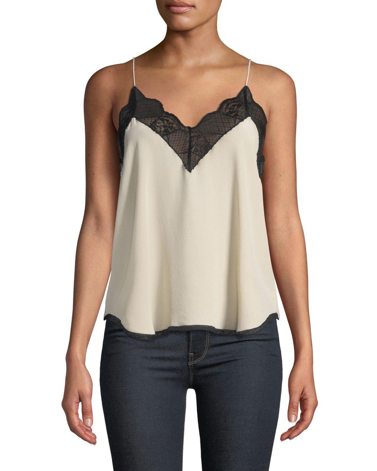 Zadig & Voltaire Christy Deluxe Camisole In White | ModeSens