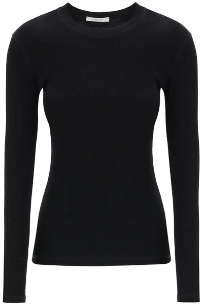 Lemaire Long-sleeved T-shirt In Black