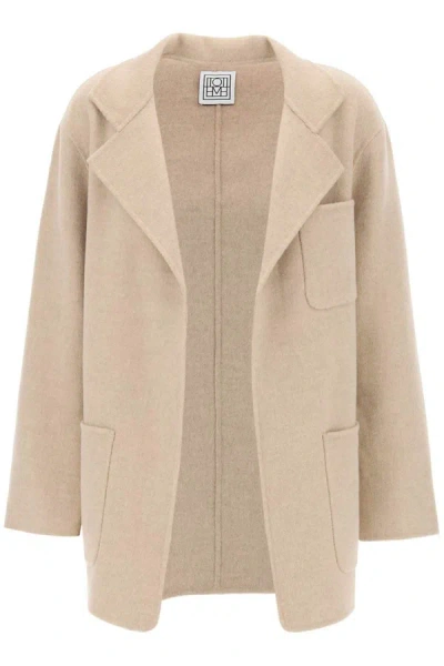 Totême Toteme Double-faced Wool Jacket In Cream