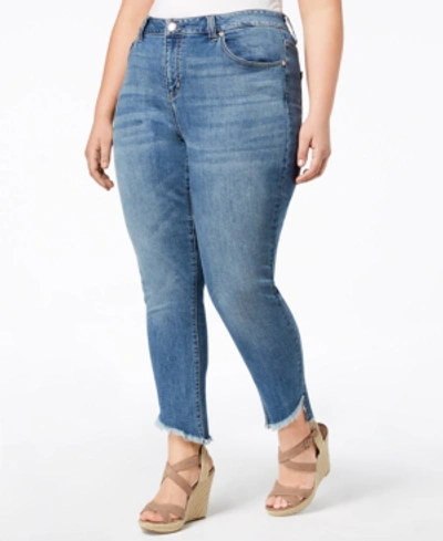 Seven7 Jeans Seven7 Trendy Plus Size Slant-hem Jeans In Hanna