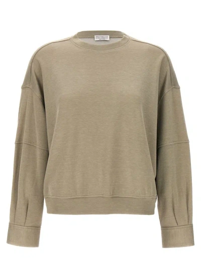 Brunello Cucinelli Monile Sweatshirt In Green