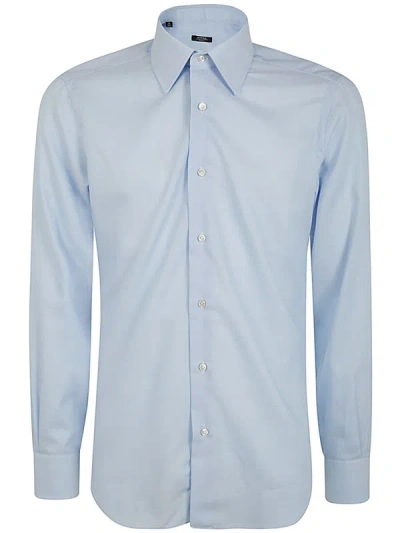 Barba Neck Shirt Clothing In Blue