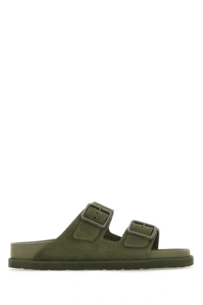 Birkenstock 1774 Slippers In Green