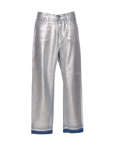 Elisabetta Franchi Jeans In Silver