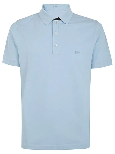 Fay Piquet Polo Clothing In Blue