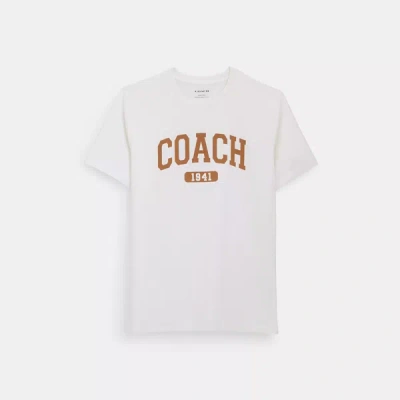 Coach Outlet Varsity T Shirt In Organic Cotton In Multi