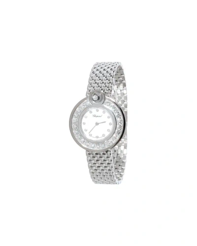 Chopard Happy Diamond 204407-1003 Women's Watch In 18kt White Gold In Silver