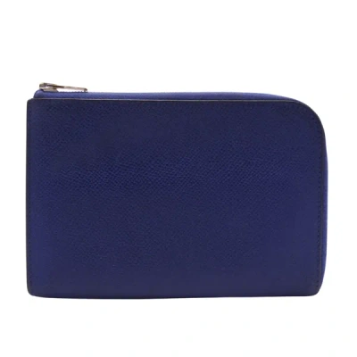 Hermes Hermès Remix Duo Blue Leather Wallet  ()