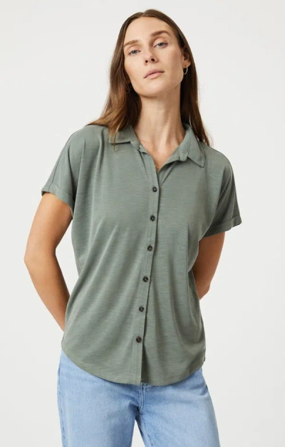 Mavi Button-up Shirt In Vintage Khaki In Green