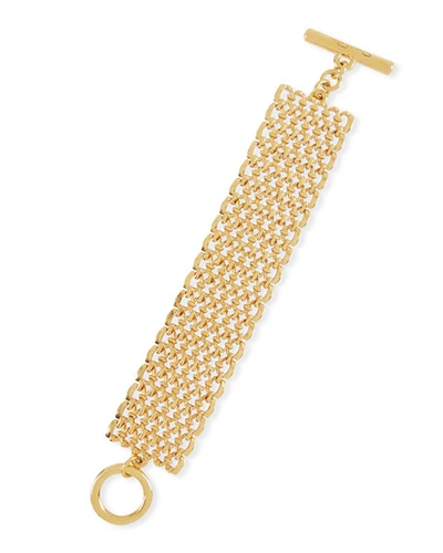 Oscar De La Renta Linked Chain Bracelet In Gold