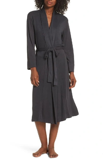 Natori Ryokan Mid-length Robe In Anthracite