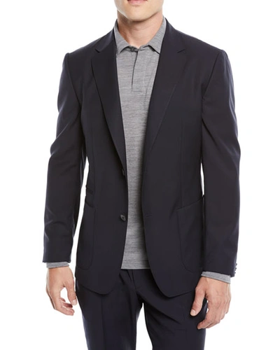 Z Zegna Men's Turati Wash-and-go Two-piece Wool Suit In Navy