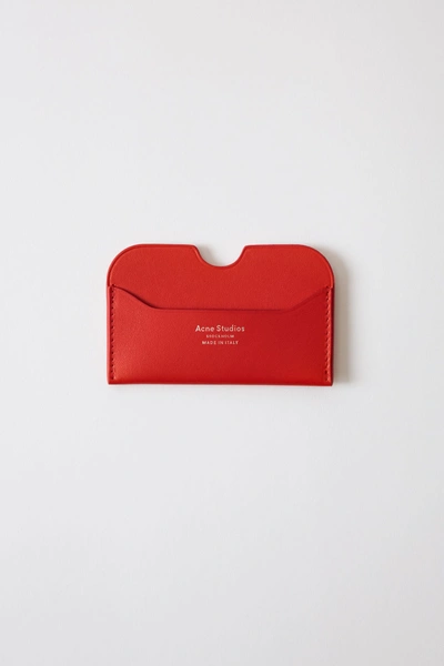 Acne Studios Compact Card Holder Sharp Red