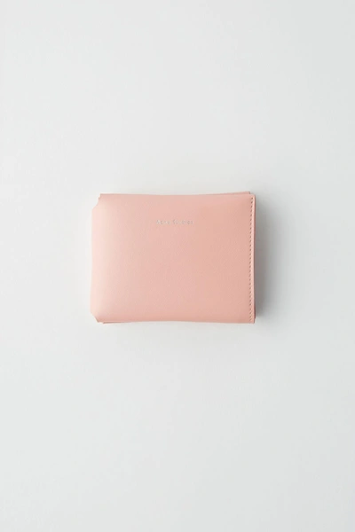 Acne Studios Fold Wallet Powder Pink In Powder Pink