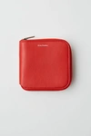 Acne Studios Zippered Wallet Sharp Red