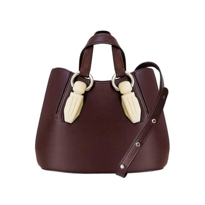 Aevha London Mini Garnet Tote In Mulberry With Resin Hardware