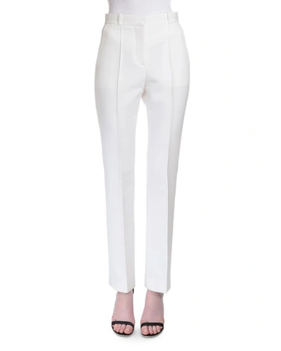 Givenchy Reversible-seam Skinny-leg Trousers, White
