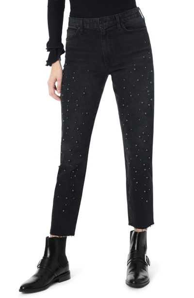 Joe's Jeans The Smith Imitation Pearl Embellished Ankle Boyfriend Jeans In Lilith