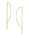 Lana Jewelry 14k Gold Long P-hoop Earrings