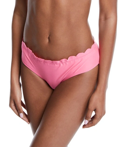 Kate Spade Scalloped Hipster Swim Bottom In Meadow Pink