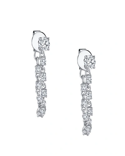 Anita Ko 18k White Gold Diamond Loop Earrings